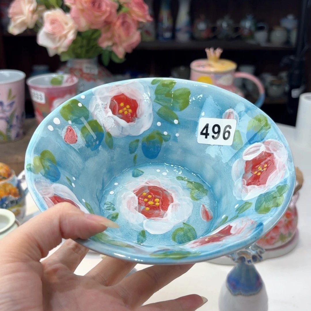景德镇手绘高温釉下彩陶瓷茶具
