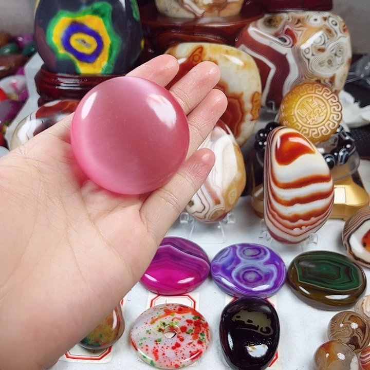 玛瑙/玉髓未镶嵌耳饰