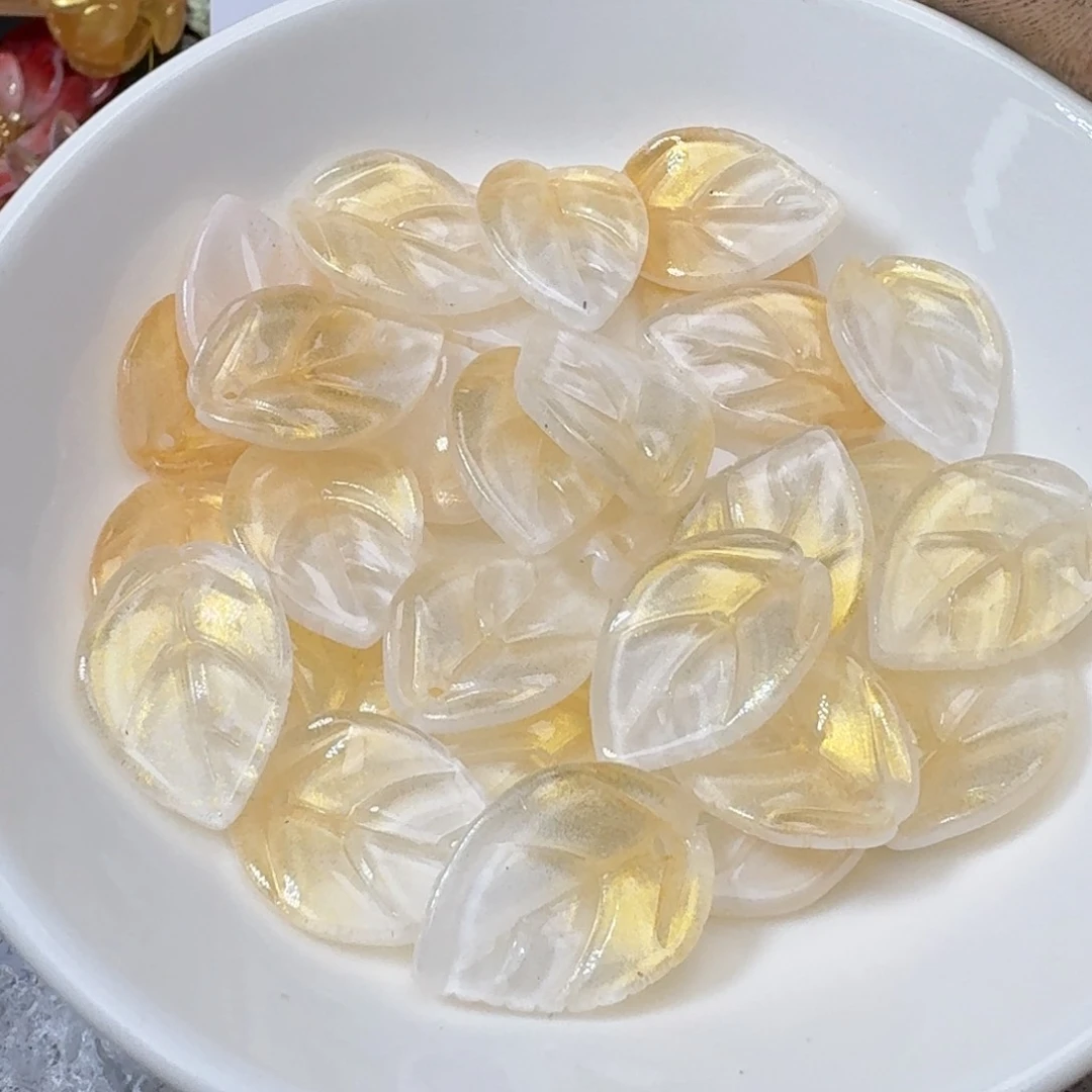 玻璃204号 白金色小山茶叶