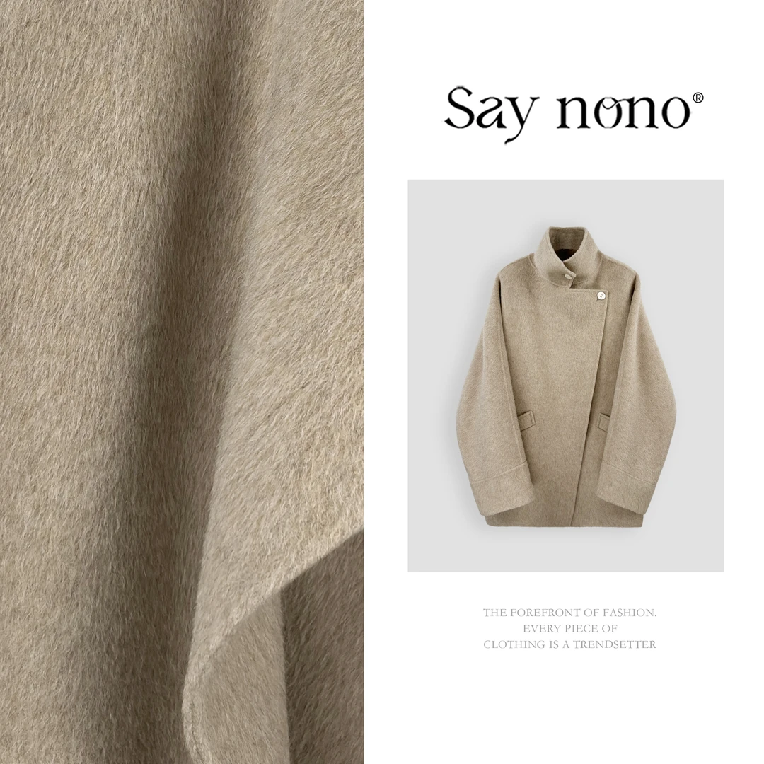 懒猫nono│Saynono 时尚慵懒风双面英皇羊驼贝贝气质大衣BB25310