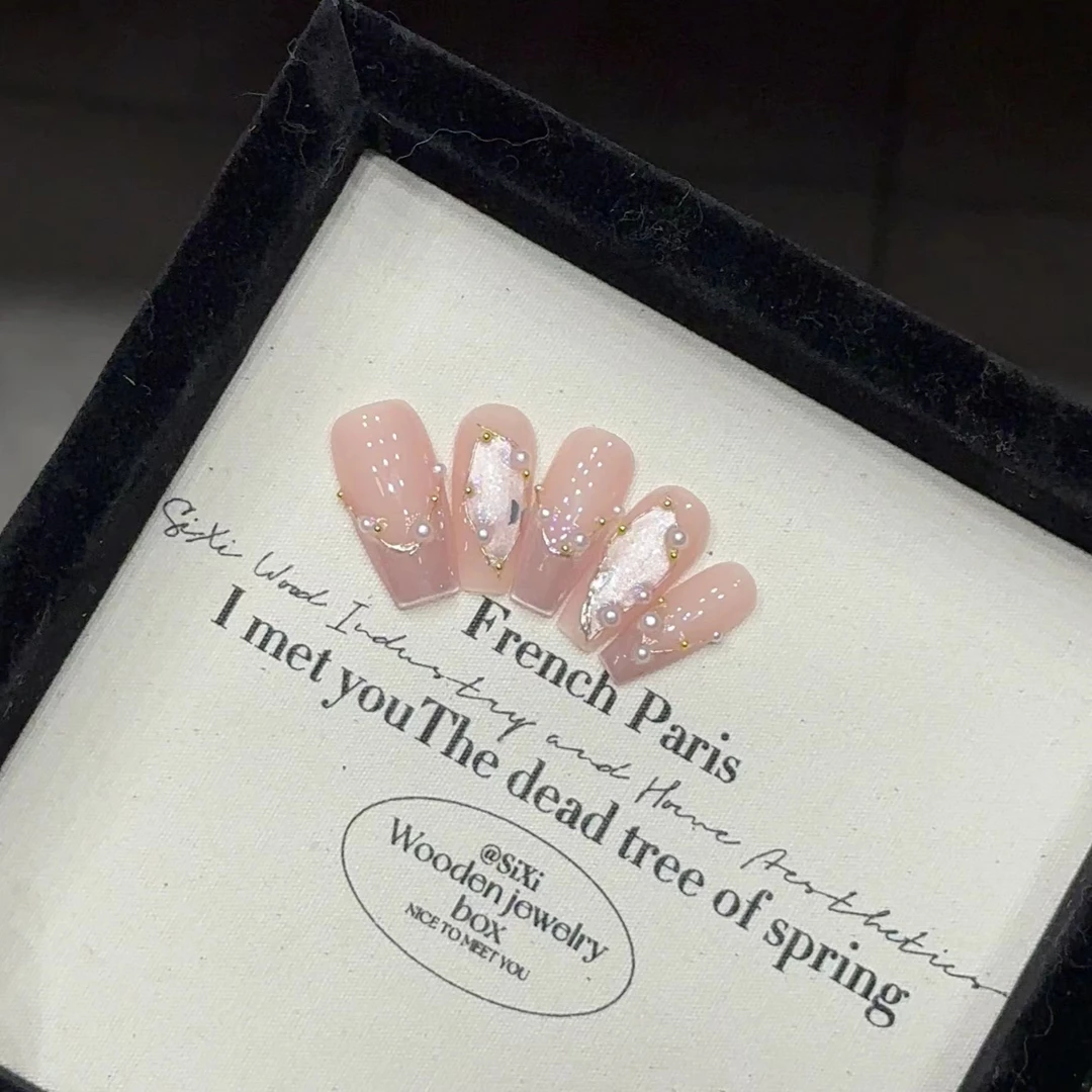 【少女之星】现货纯手工穿戴甲气质穿搭10片