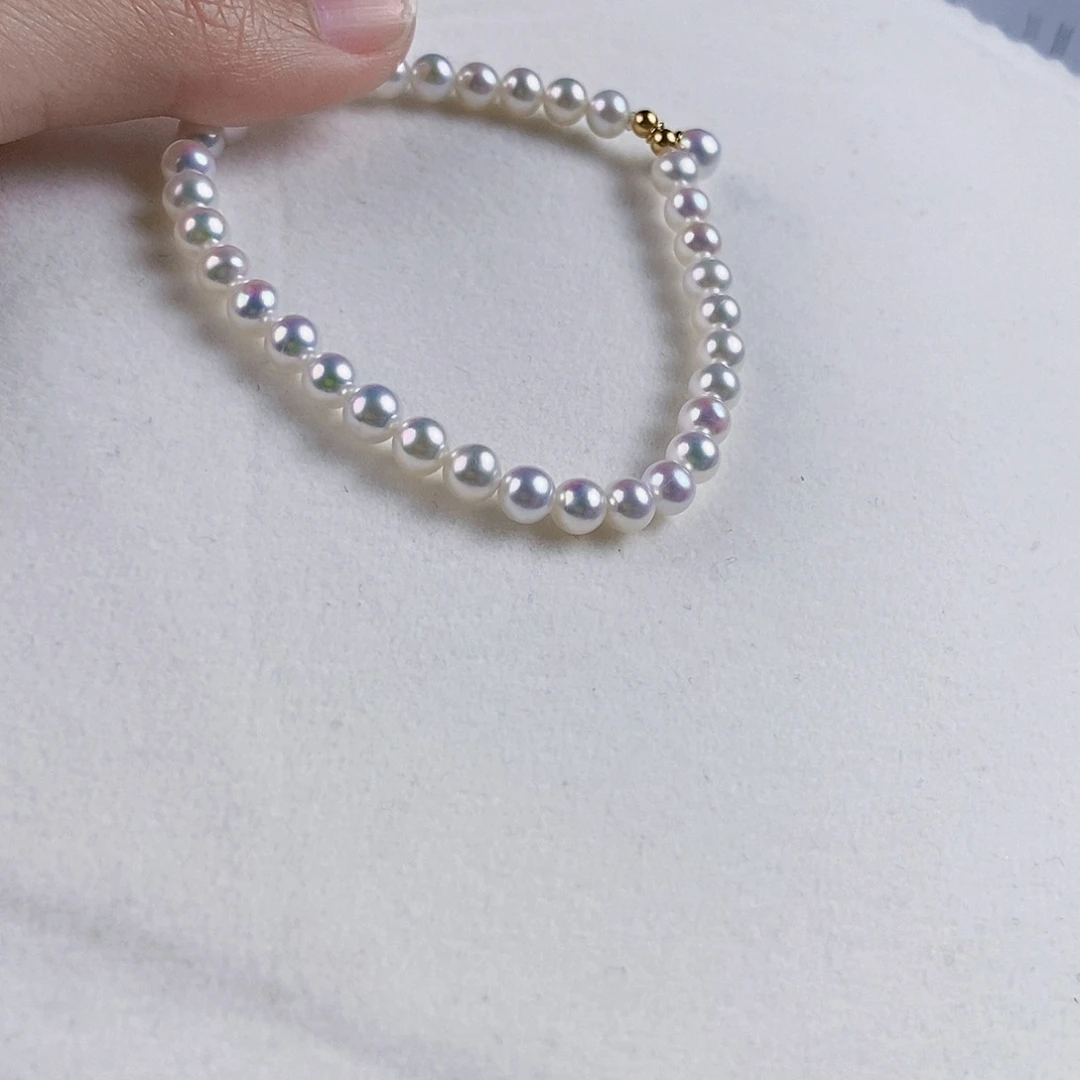 淡水珍珠手绳银S925镶嵌