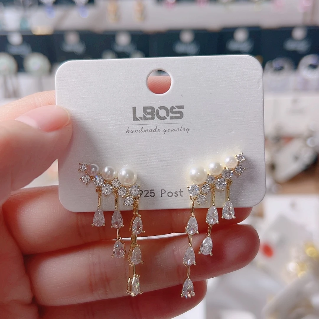 锆石纯铜合金耳环的