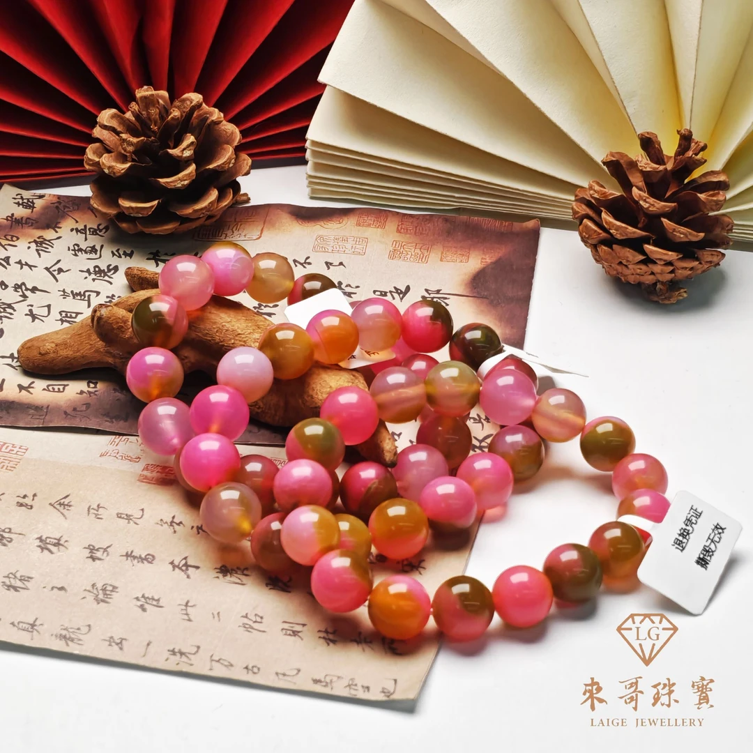 年终狂欢【来哥珠宝】凝香玉圆珠手串多样性发