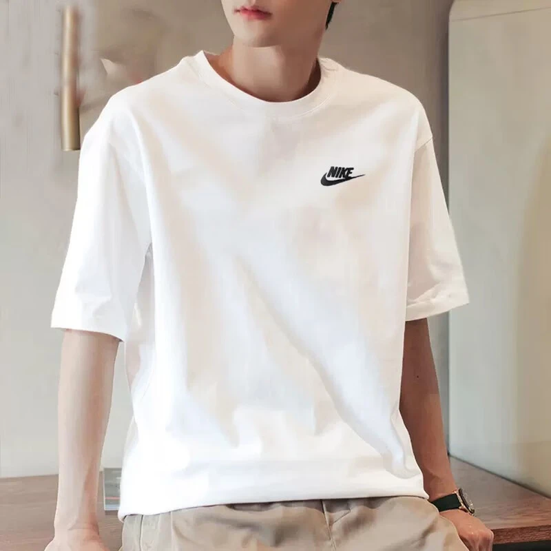 Nike耐克短袖T恤夏季新款100棉运动服休闲男女同款透气T恤AR4999