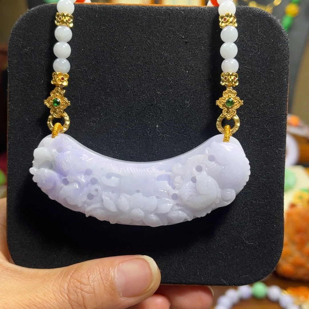 翡翠未镶嵌颈饰天然翡翠