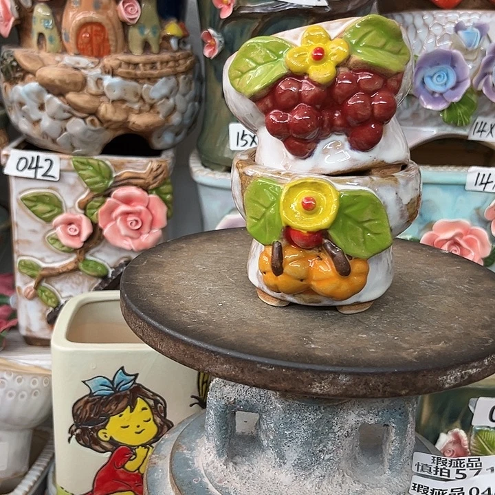 紫砂花盆粗陶材质多肉花盆