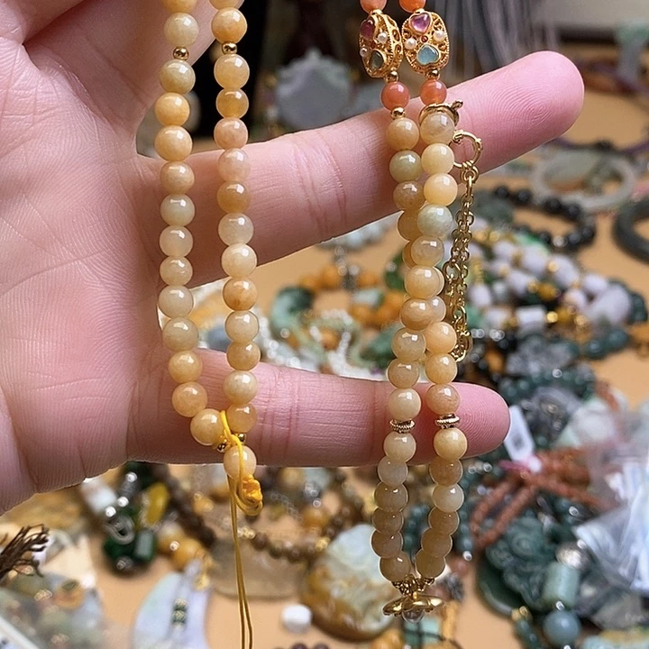 翡翠手链未镶嵌吃****）万能链150