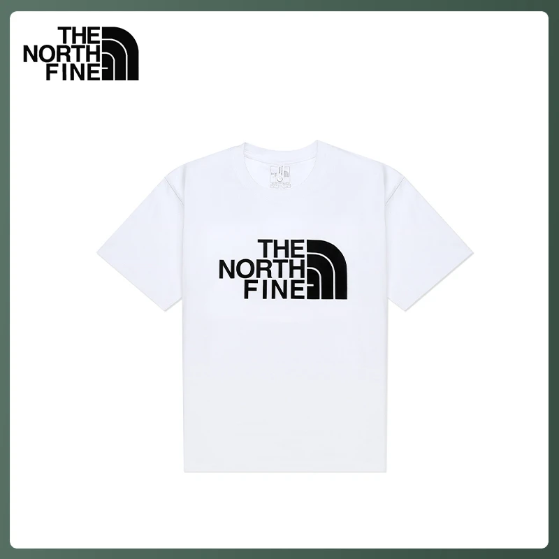 北面联名NORTHFINE情侣纯棉短袖T恤男夏季宽松休闲透北面的小山坡