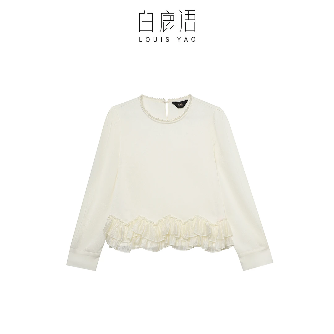 【商场同款新品】白鹿语新款时尚休闲百搭气质衬衫BY20393