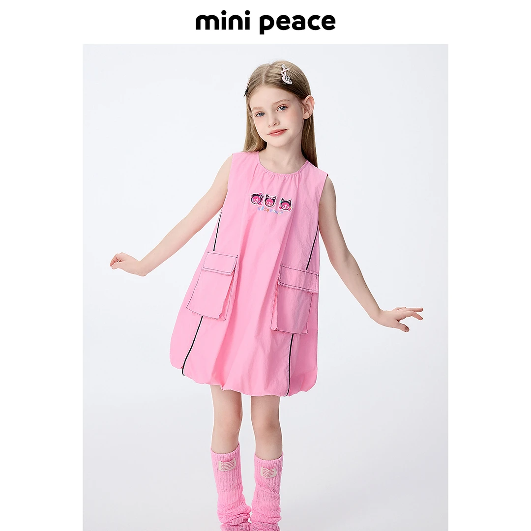 【时尚系列】MINIPEACE太平鸟童装女童连体裙夏新儿童背心工装裙