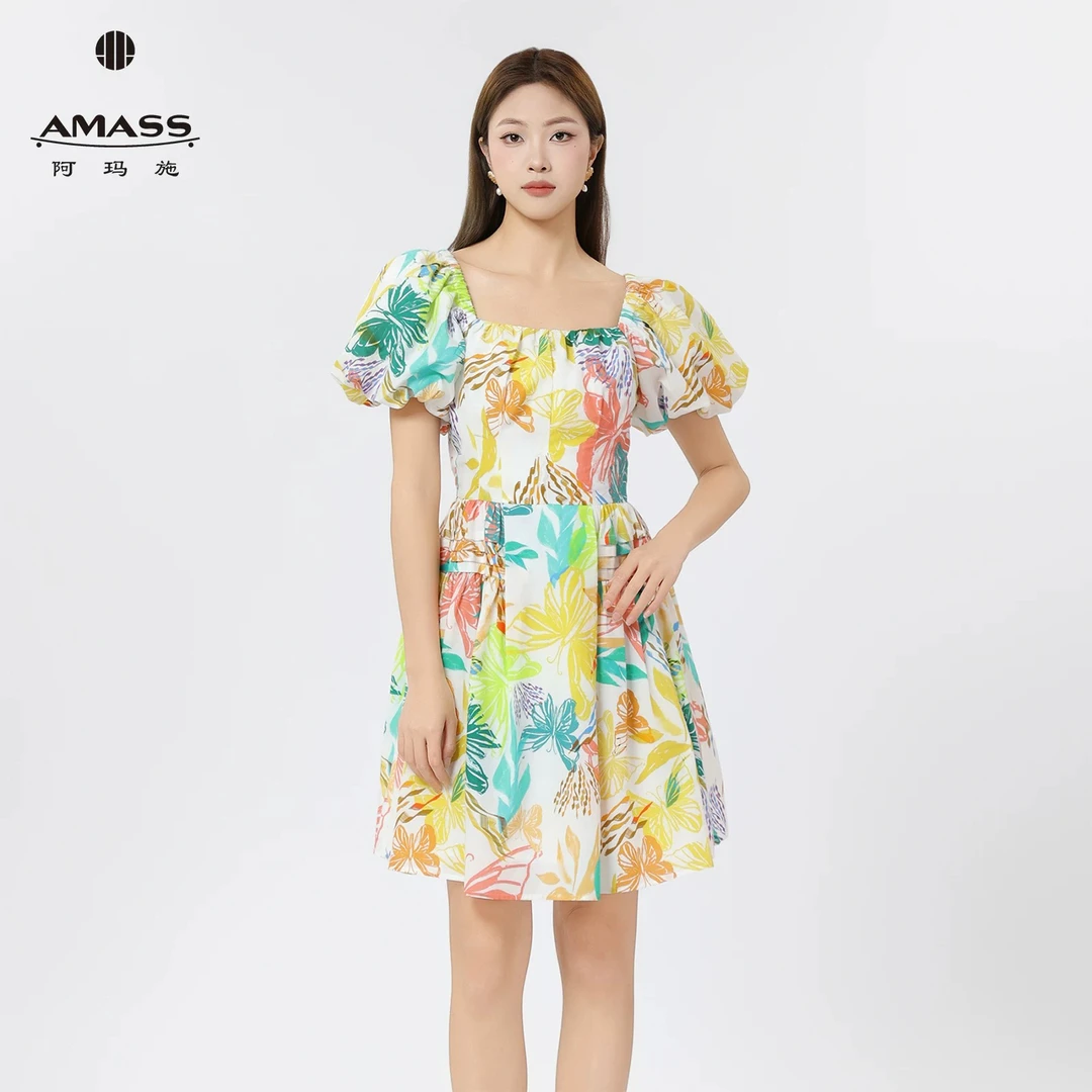 阿玛施印花连衣裙5500516