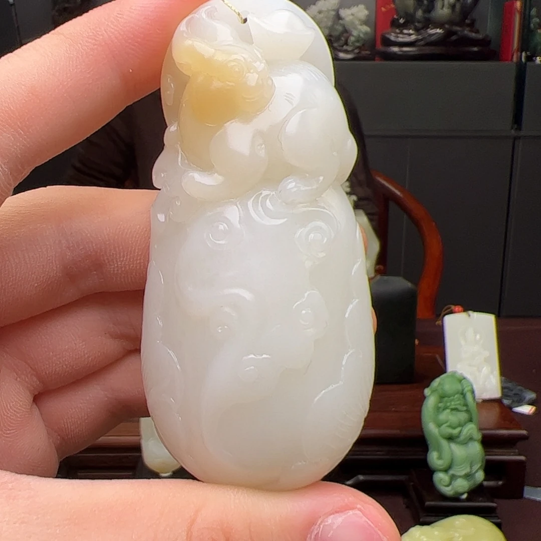 和田玉未镶嵌摆件