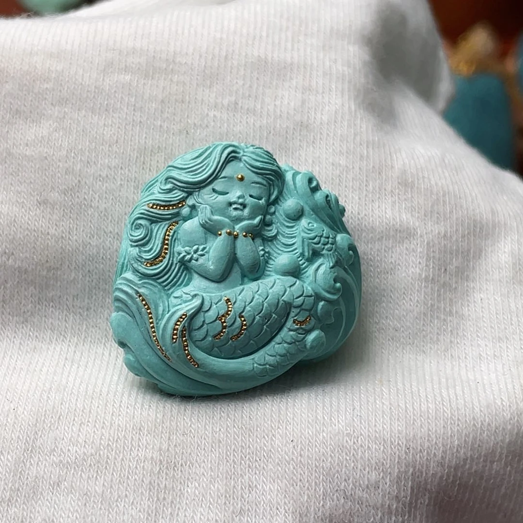 绿松石珠宝奇石未镶嵌c**i