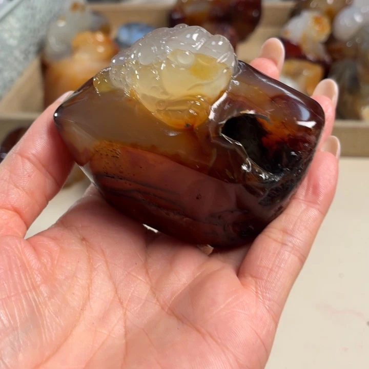 玛瑙/玉髓未镶嵌吊坠(不含链)