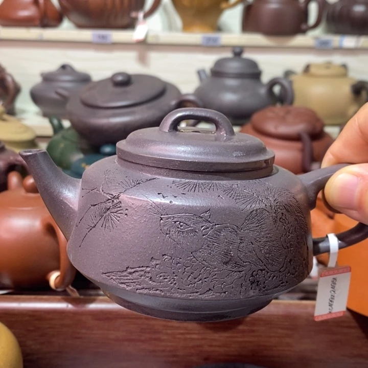 何***悟茶壶紫砂精工制作