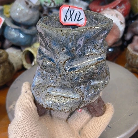 粗陶花盆手工花盆制作