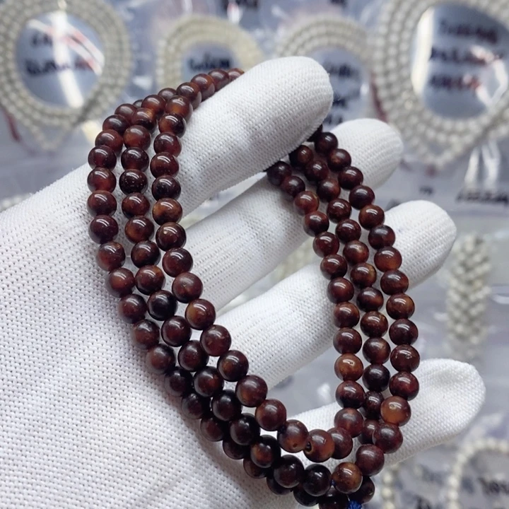 星月菩提吊坠5.8圆黑金老陈籽高瓷高密