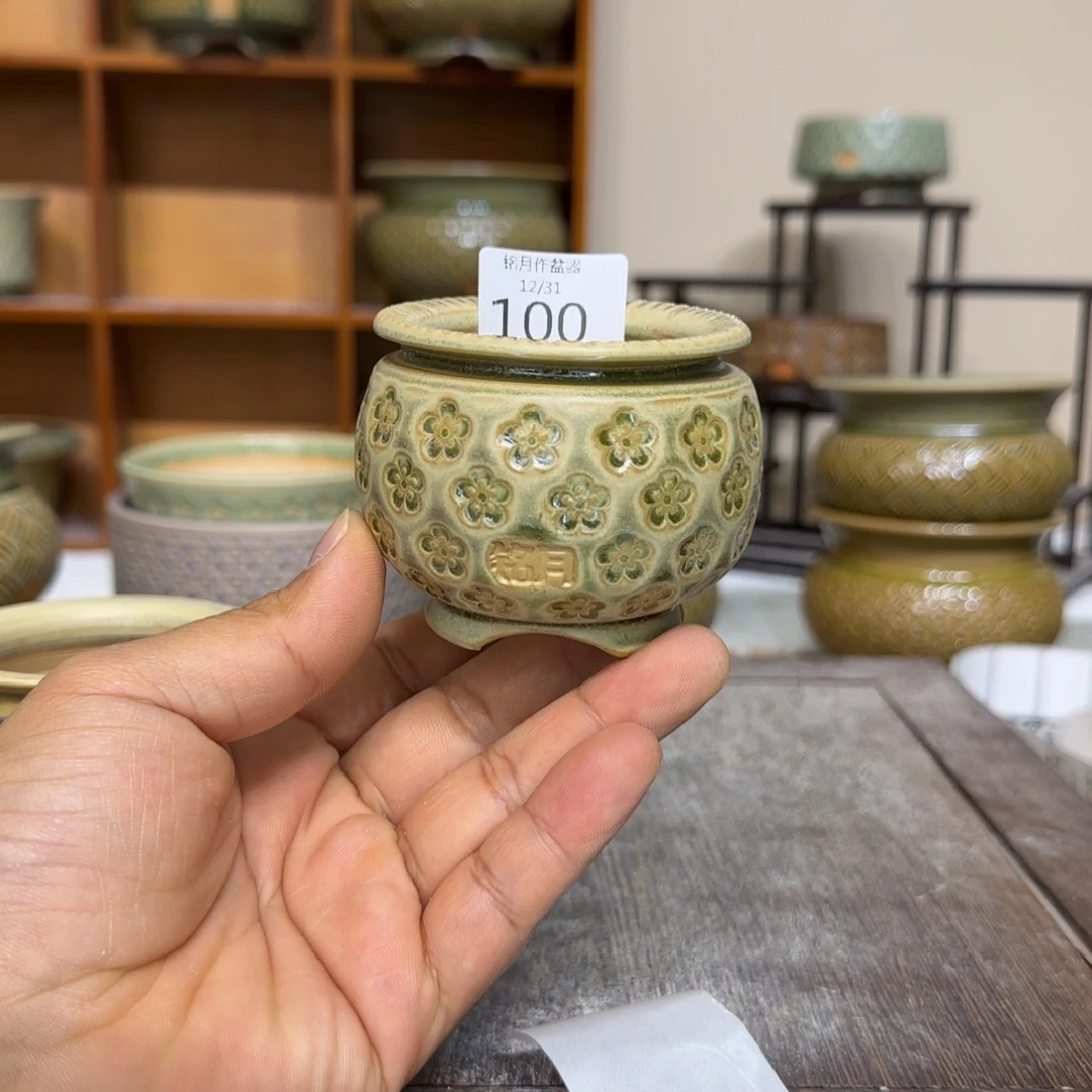 手工花盆 100 内口口径 6 cm
