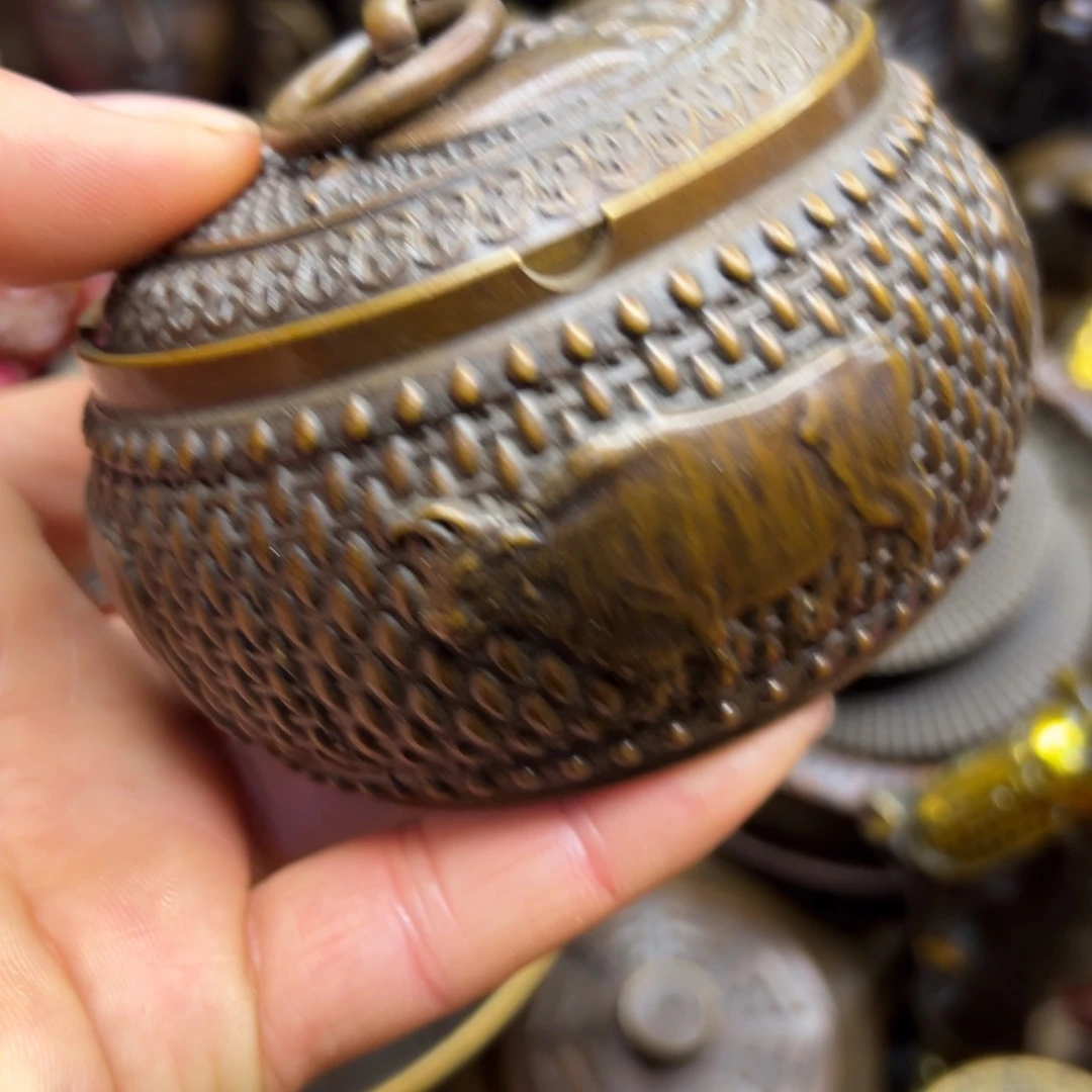 铜摆件欢迎欢迎你