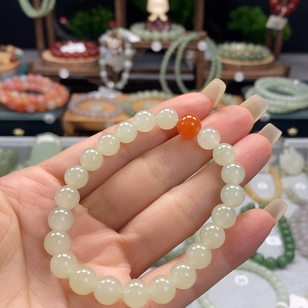 手链未镶嵌和田玉微瑕