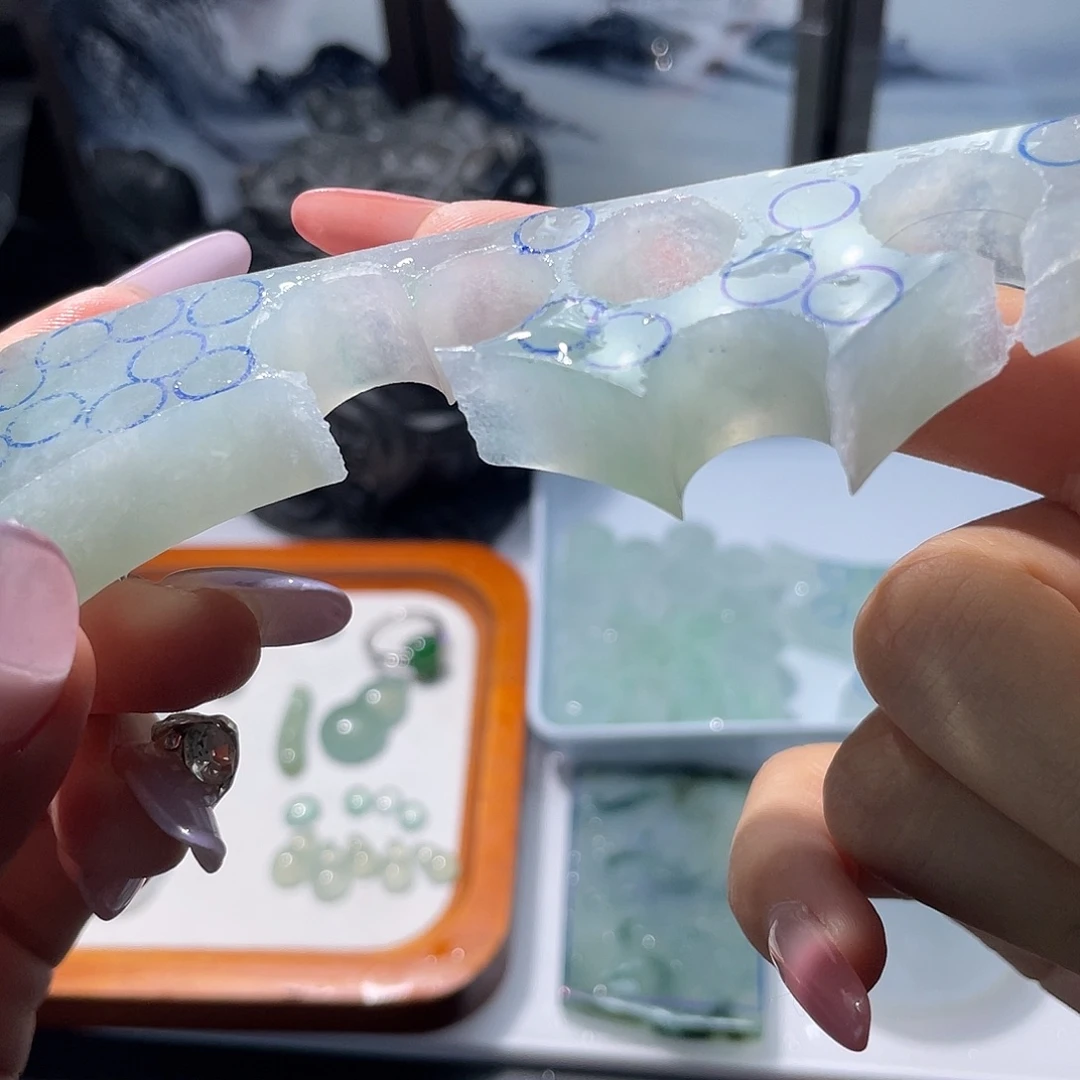 定制翡翠未镶嵌小米珠