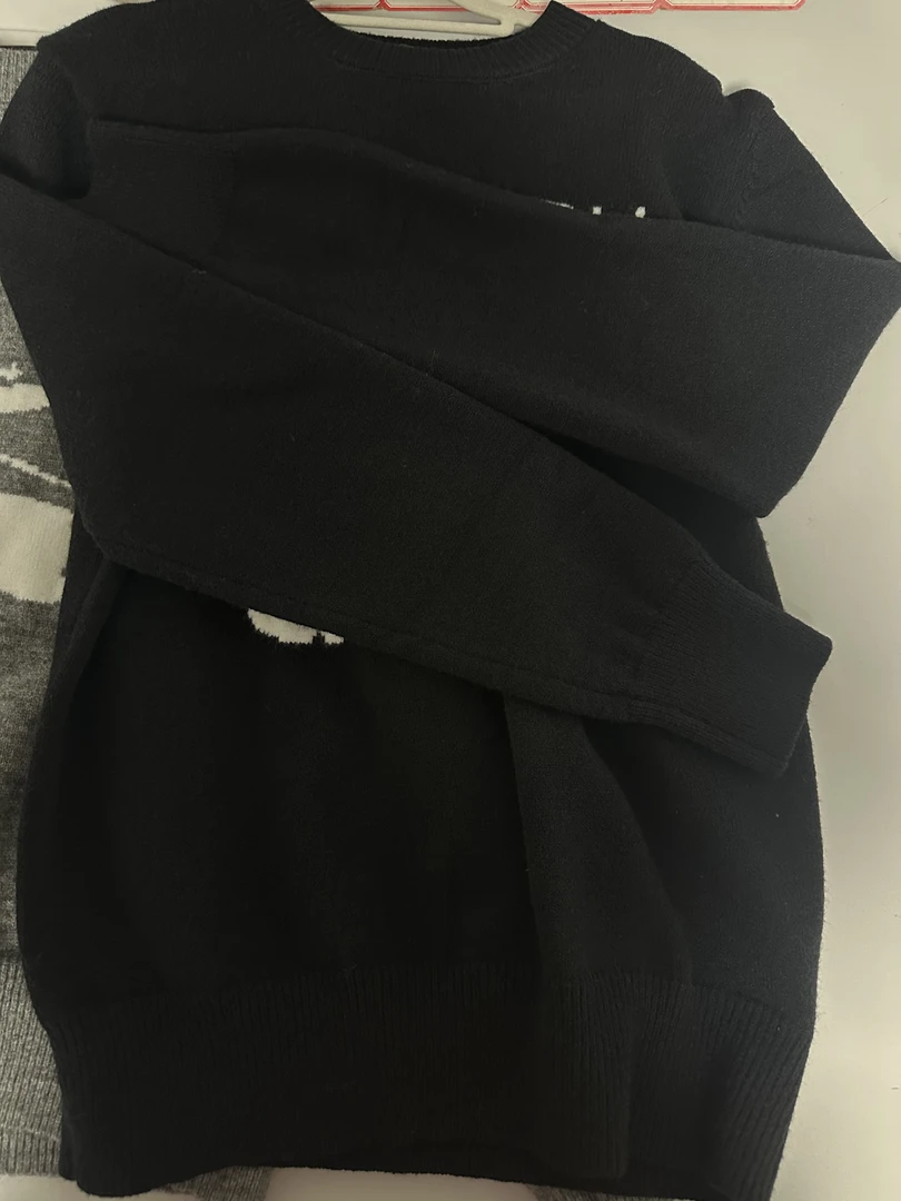 【铁锤轻奢】男士休闲针织衫  大黑灰