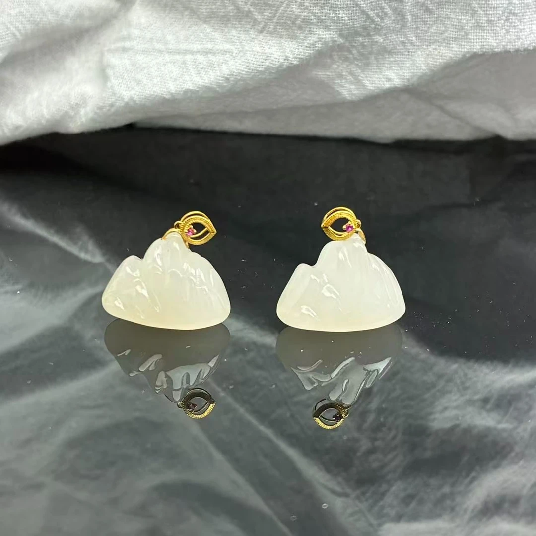 和田玉山吊坠【小北质检】ZJH924Z109多样性发一