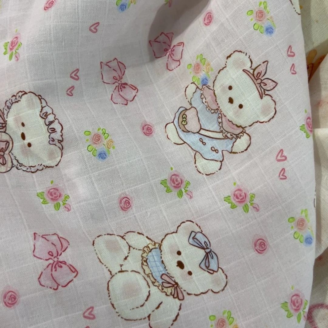 棉一米价1.67米宽纯棉格纹双层纱D区