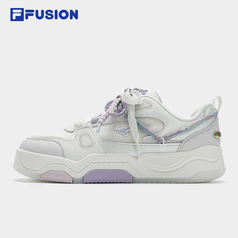 FILA FUSION斐乐女款休闲板鞋潮流棉花糖色厚底休闲鞋T12W522922F