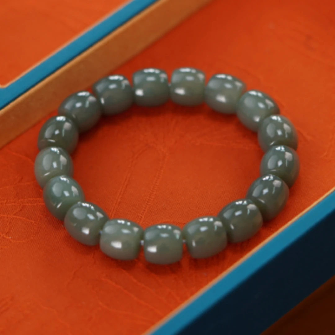 和田玉且末兰直切卡12mm