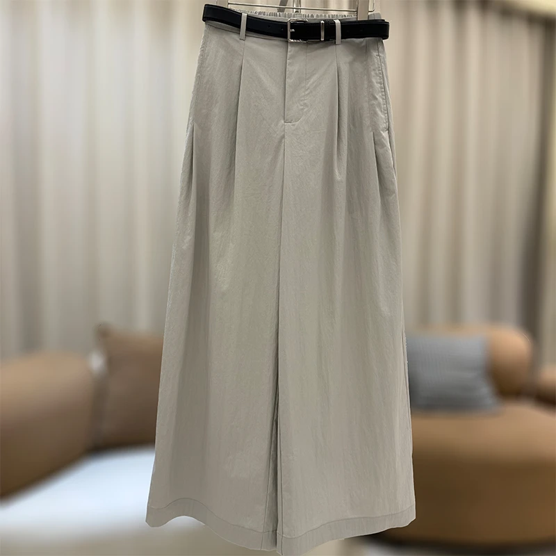 zaw大码女裤宽松休闲阔腿裤夏薄款奶芙山本裤胖mm腿粗屁股/25246
