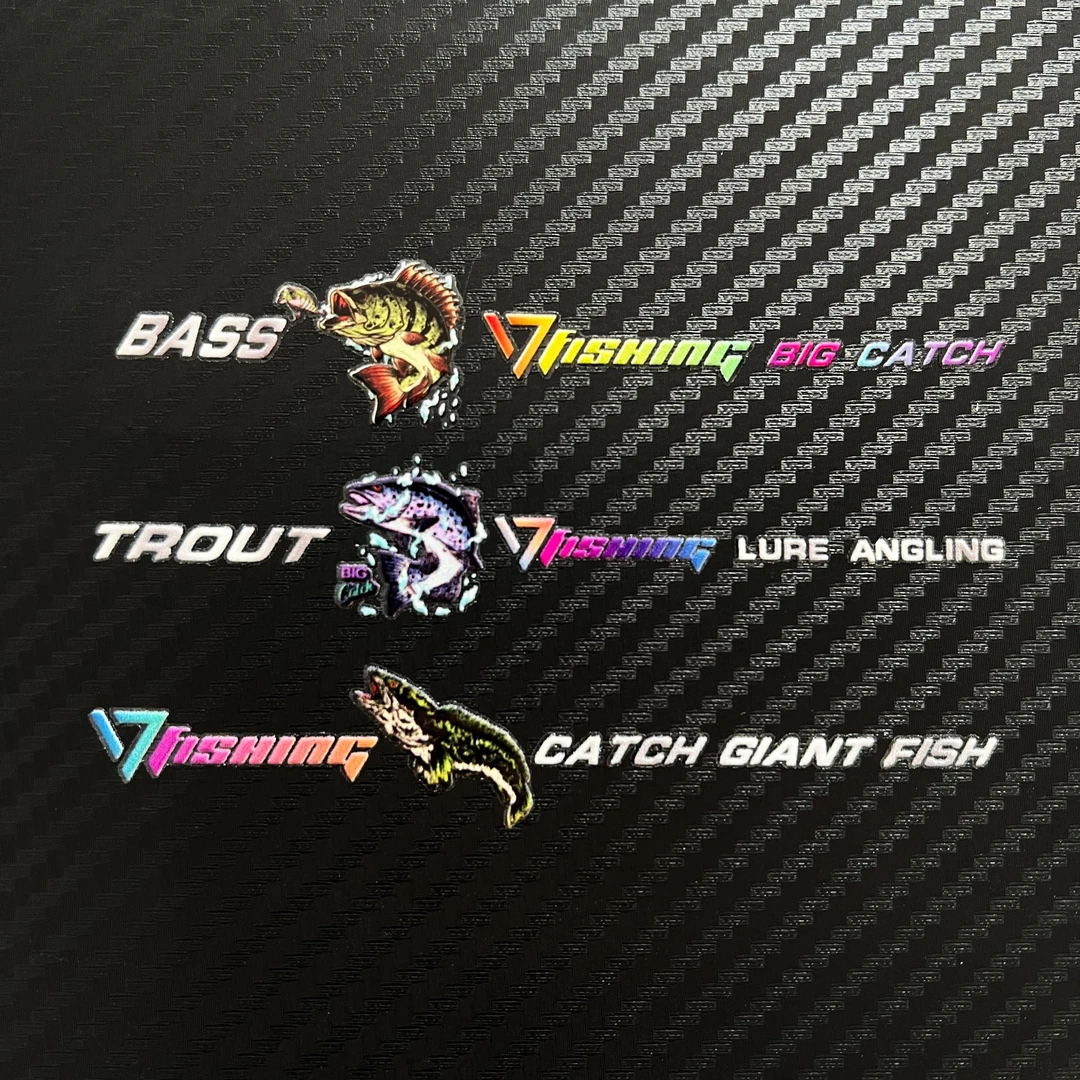 路亚渔具英文贴纸 路亚竿贴纸 鱼竿贴纸 装饰贴纸 汽车防水贴纸