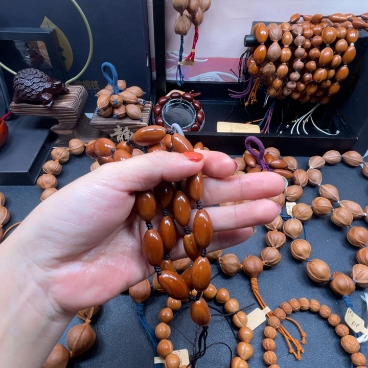 清***$橄榄核手串/手链素核脖挂