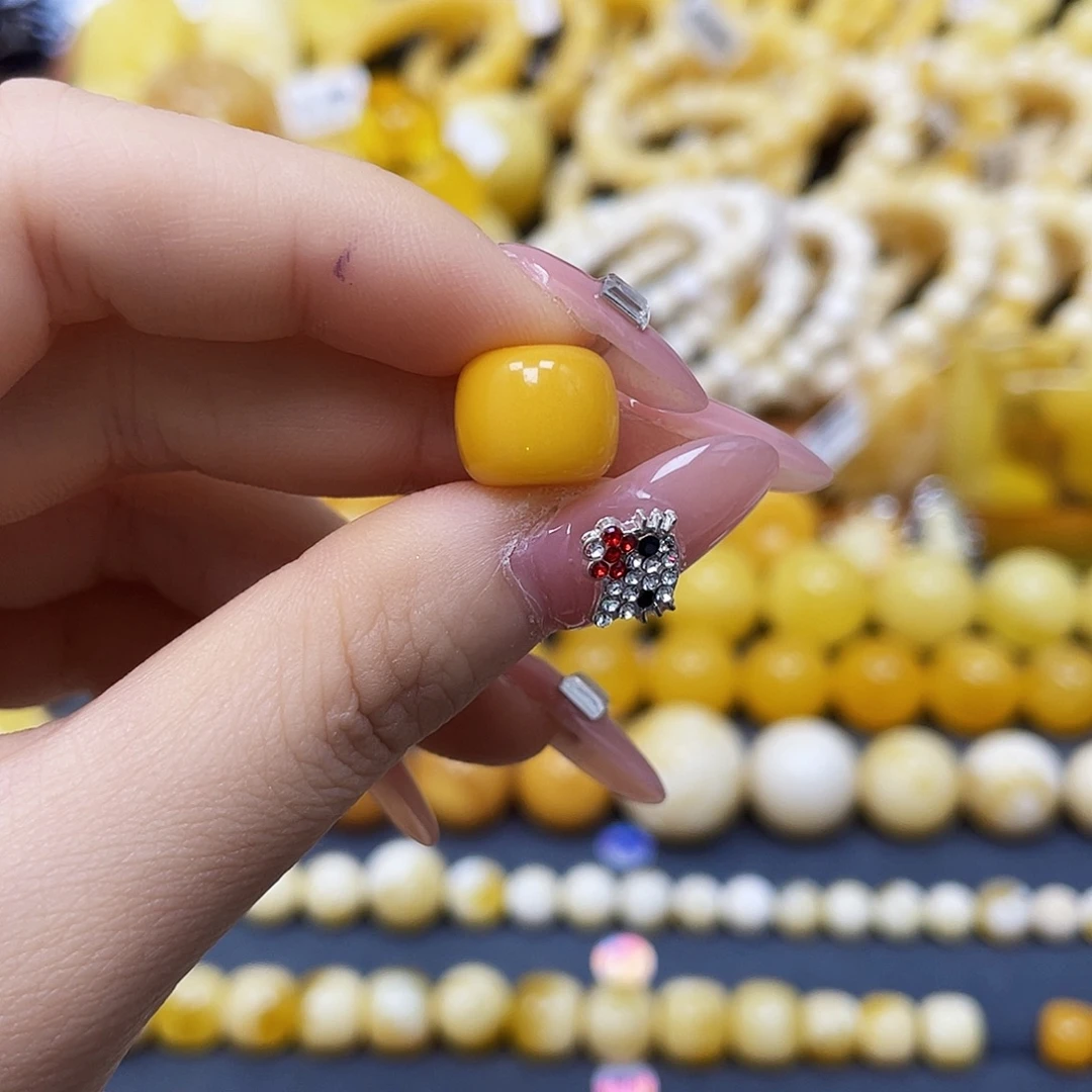 私***雨蜜蜡未镶嵌裸石11.4x9.4mm