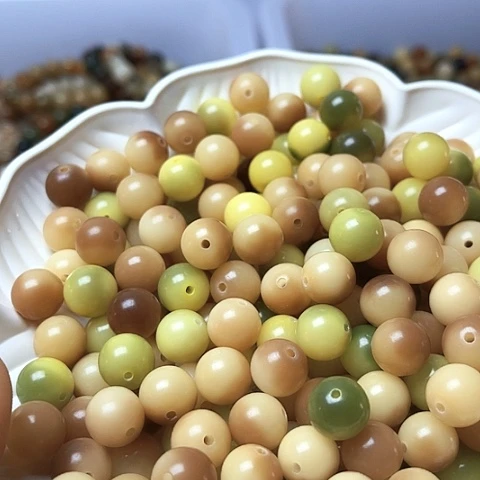 白玉菩提吊坠白玉菩提11暗夜玫瑰圆30颗卡灯牌宠20颗