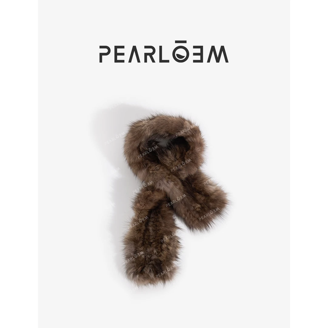 PEARLOEM 新款高级感时尚加厚保暖毛毛围脖围巾SS109