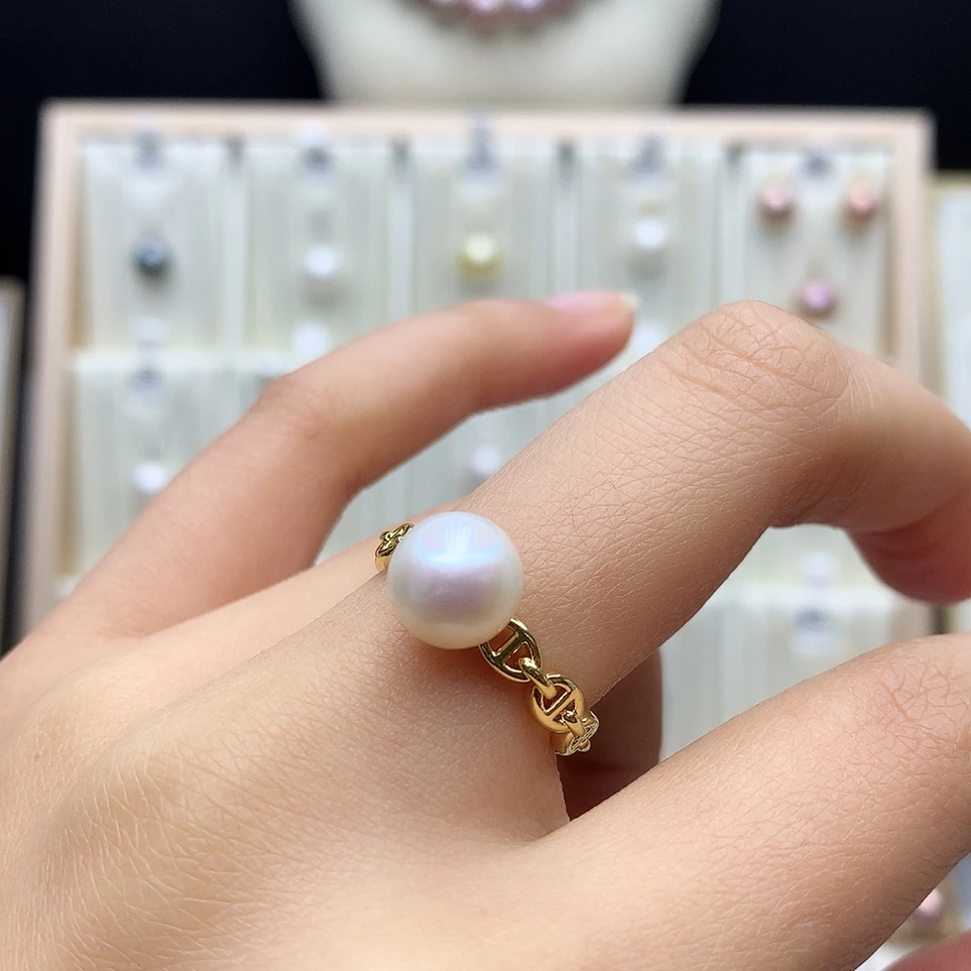 合金淡水珍珠颈饰