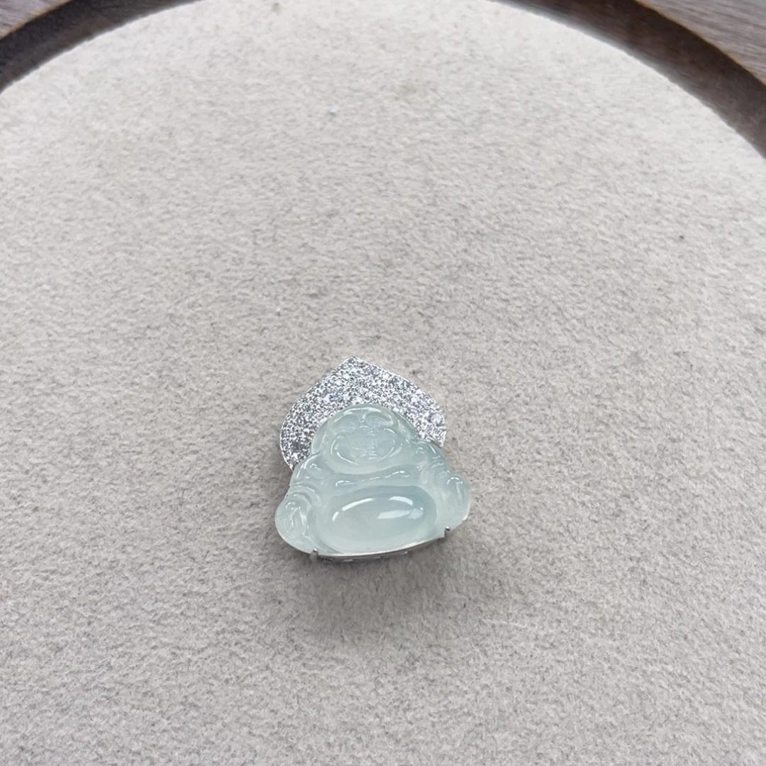 翡翠银S925镶嵌颈饰