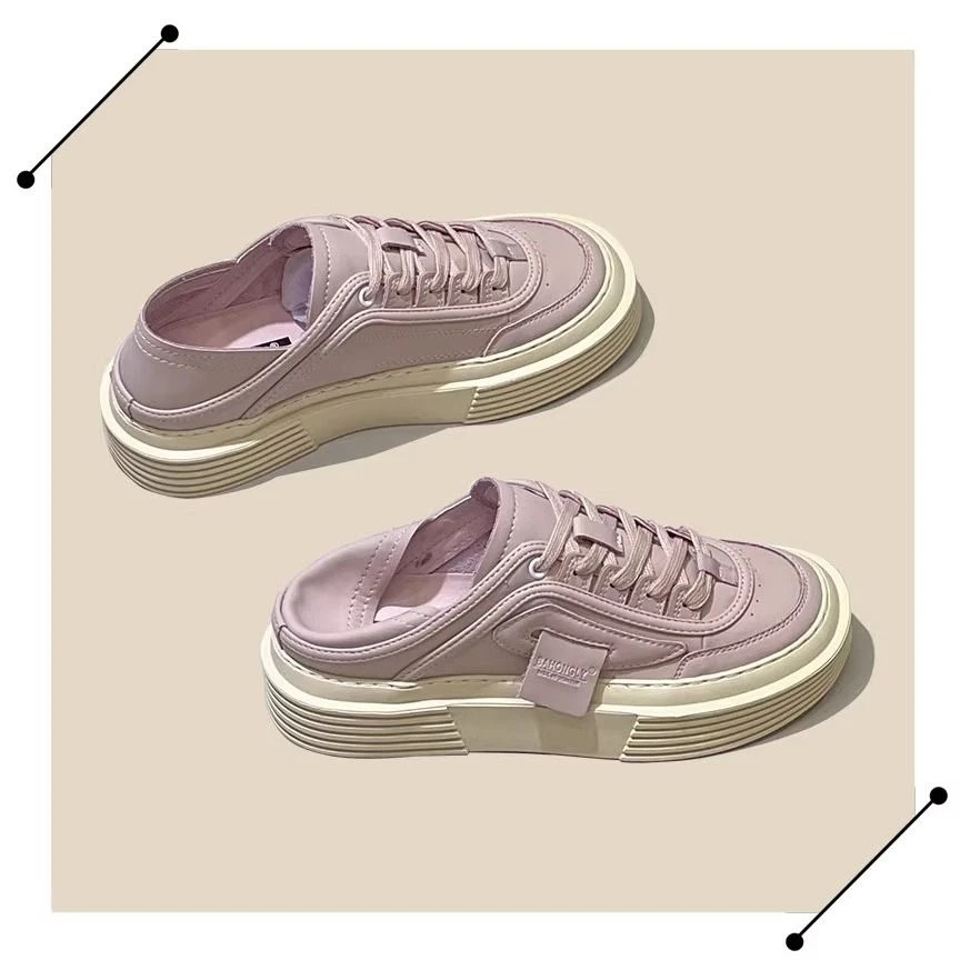 新款潮鞋女春款韩版厚底增高运动休闲鞋软底轻便防滑纯色青年