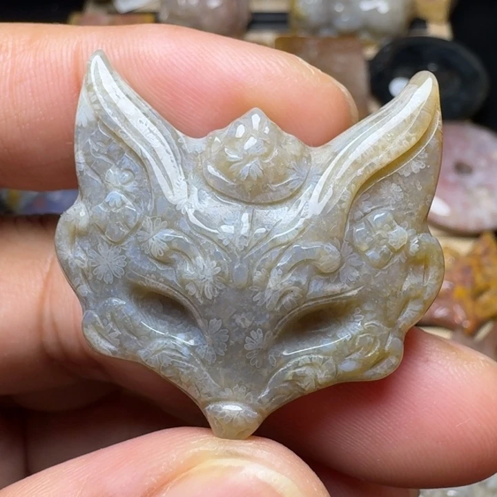 硅化玉未镶嵌纯天然色有机玉石保真色