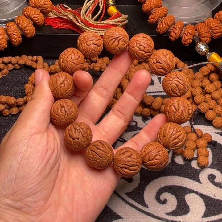 桃核手串龙纹龙珠19
