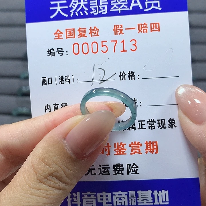 未镶嵌戒圈翡翠5713