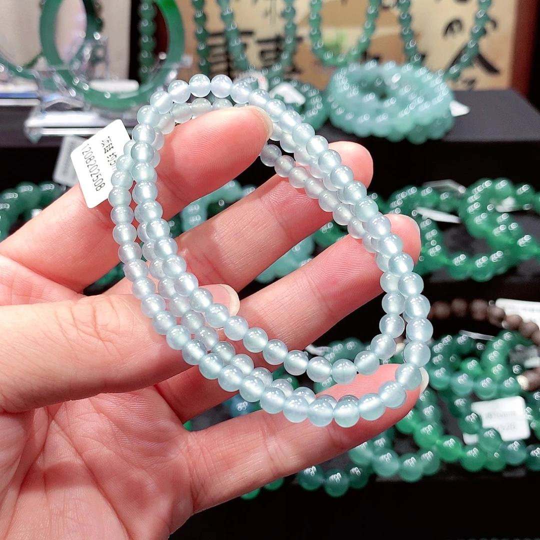 翡翠未镶嵌手链卡5