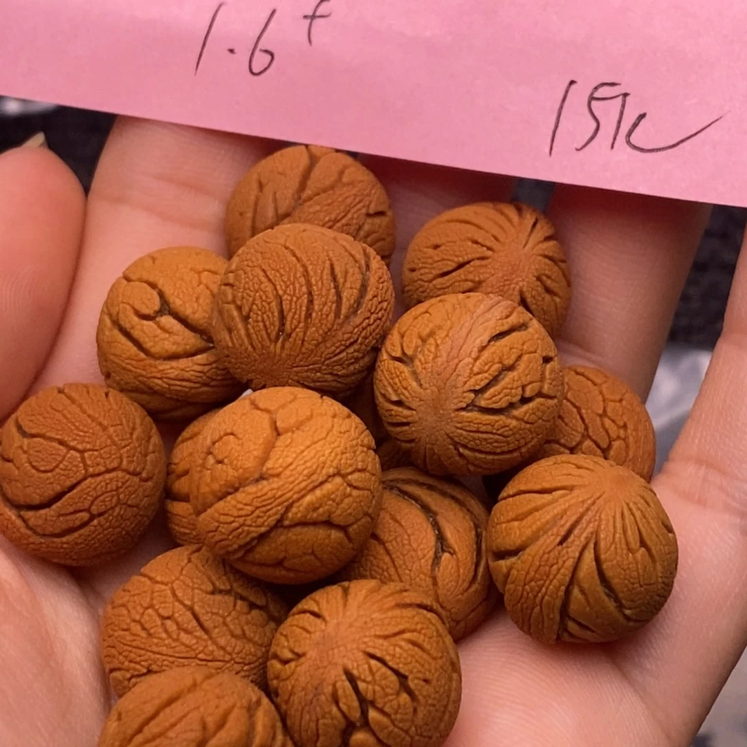 秦岭山脉龙纹桃核单圈
