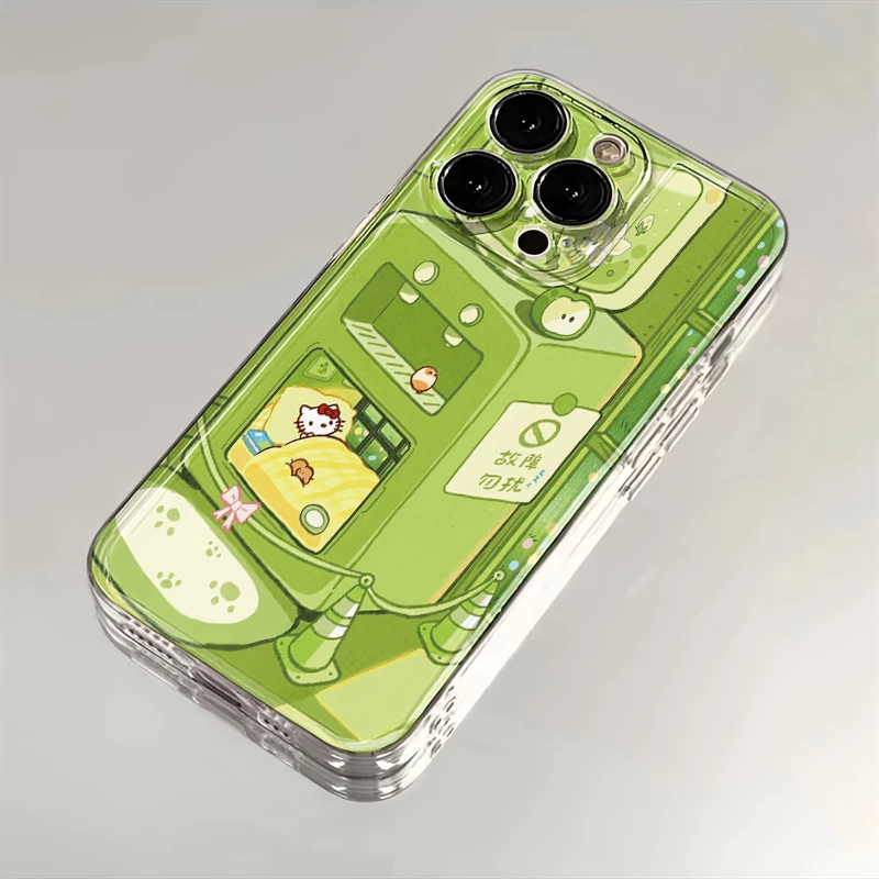 冰箱凯蒂猫适用苹果iPhone16pro小米15华为P70手机壳13软12太空MT