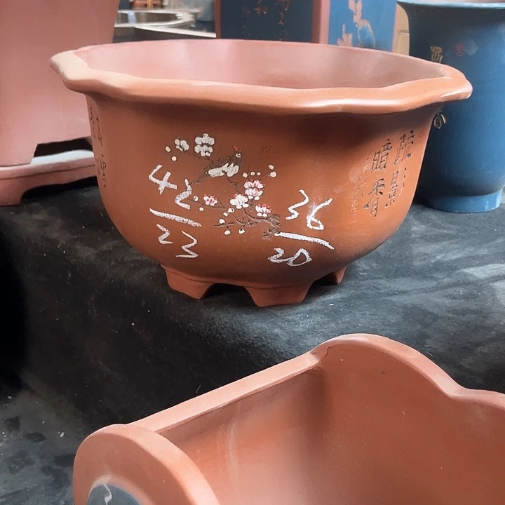 紫砂花盆云*紫砂等传统