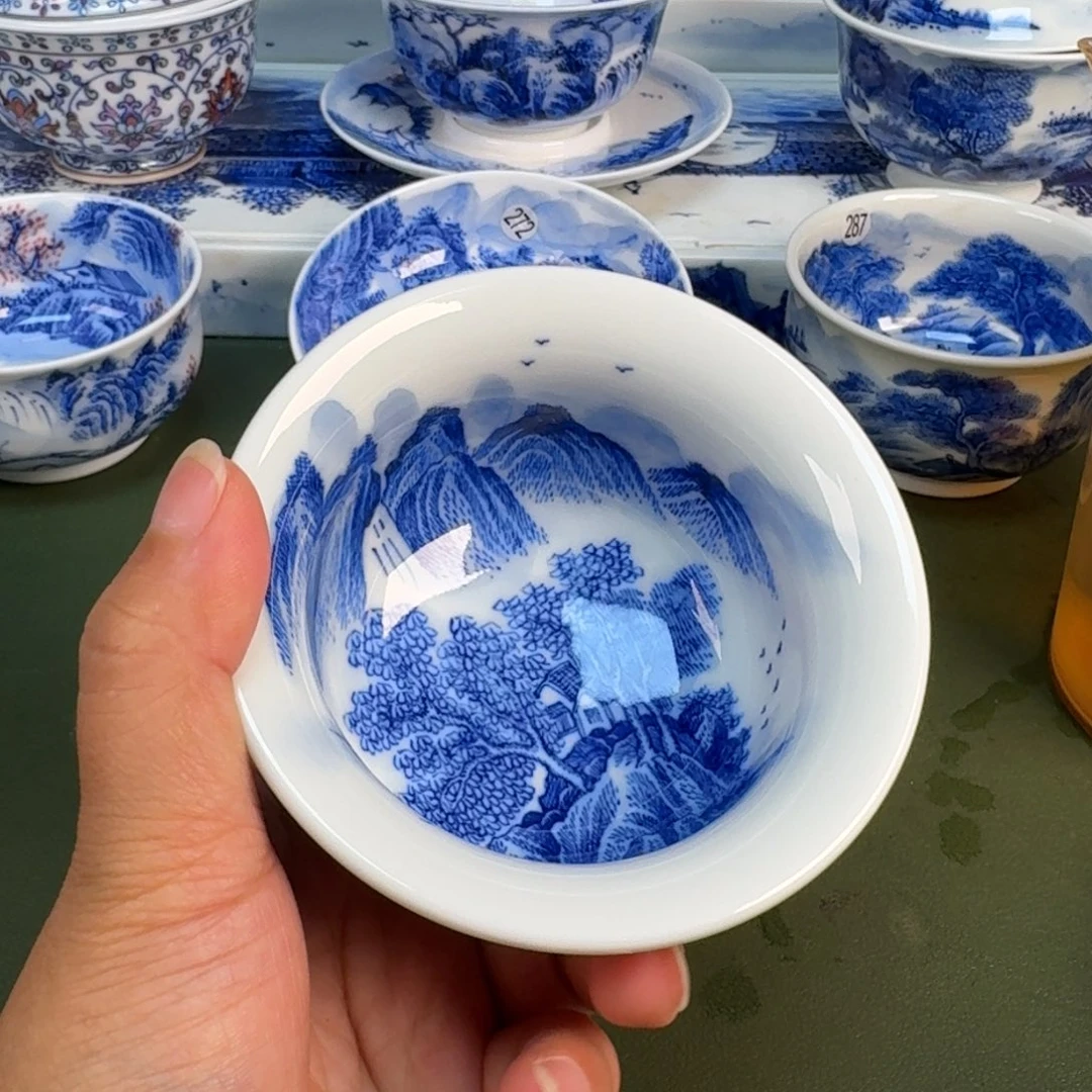 景德镇纯手绘茶具具圆圆262