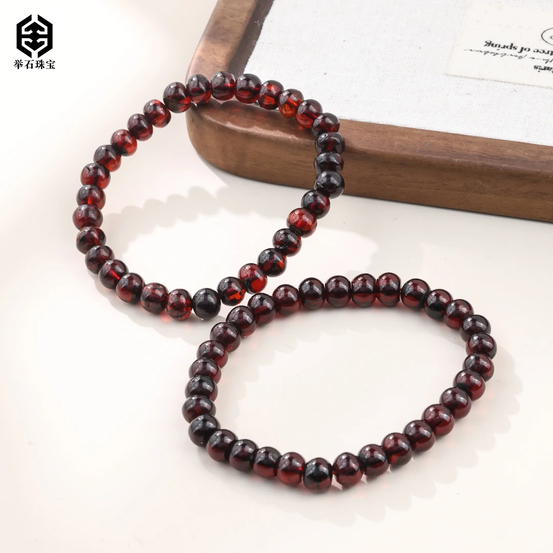 【举石珠宝】T0223-5062-172琥珀手串（一件/多样性发/约7mm）K