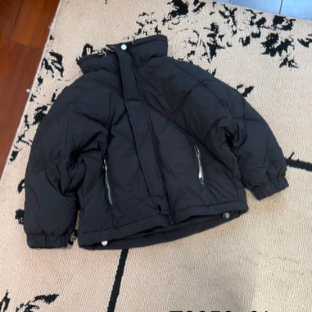 【编号R271】T2050-01-儿童立领抽绳菱格羽绒服-TMQ